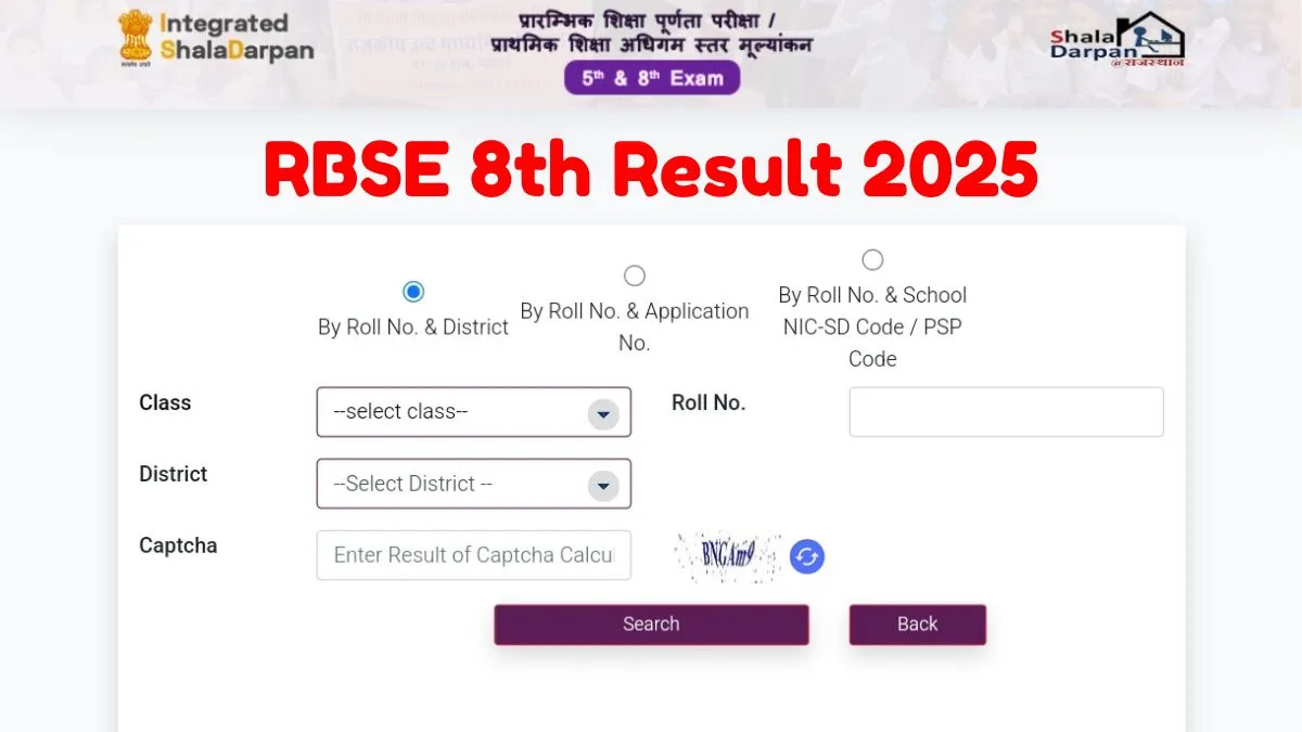 RBSE 8th Result 2025