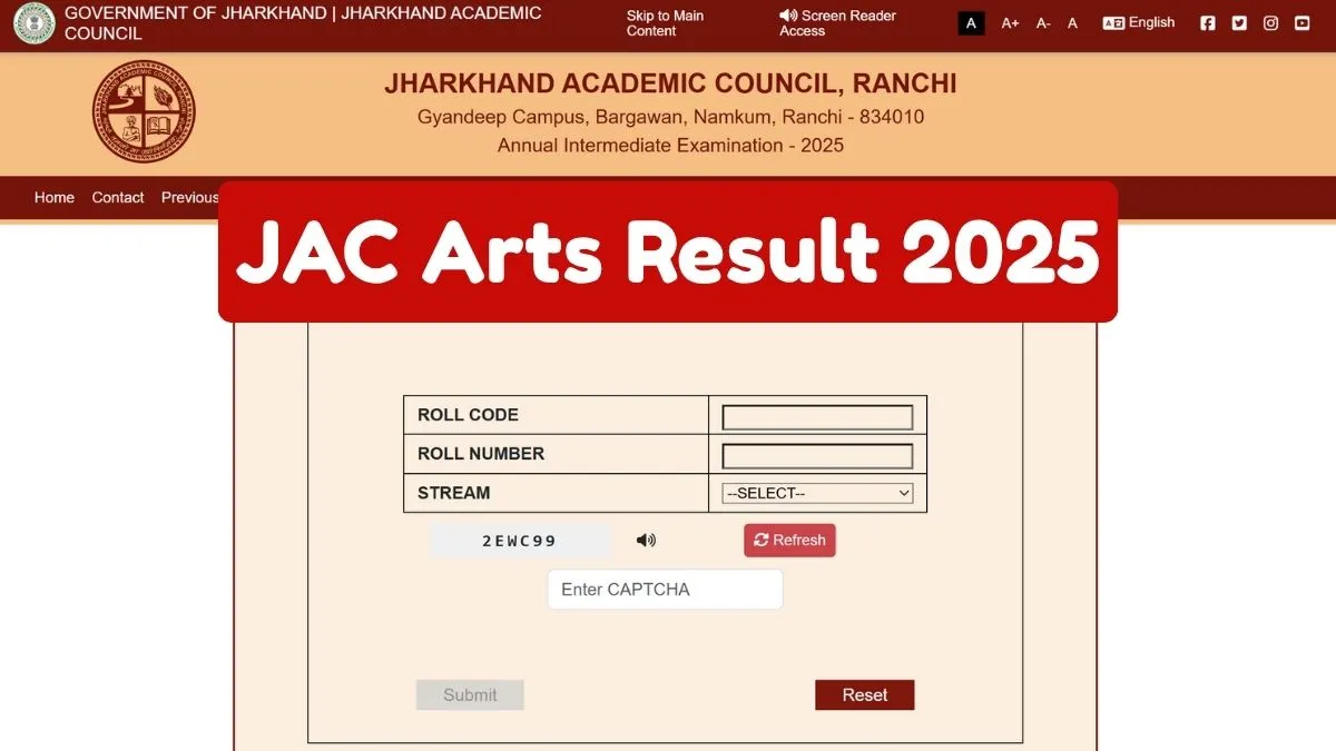 JAC Arts Result 2025