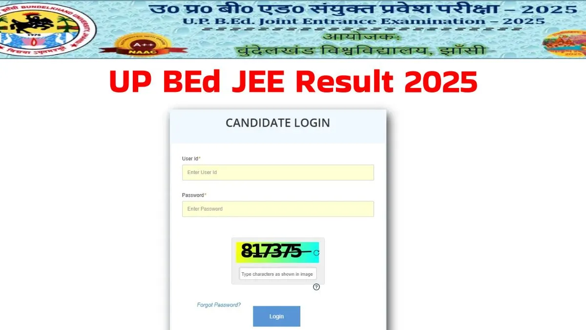 UP BEd JEE Result 2025